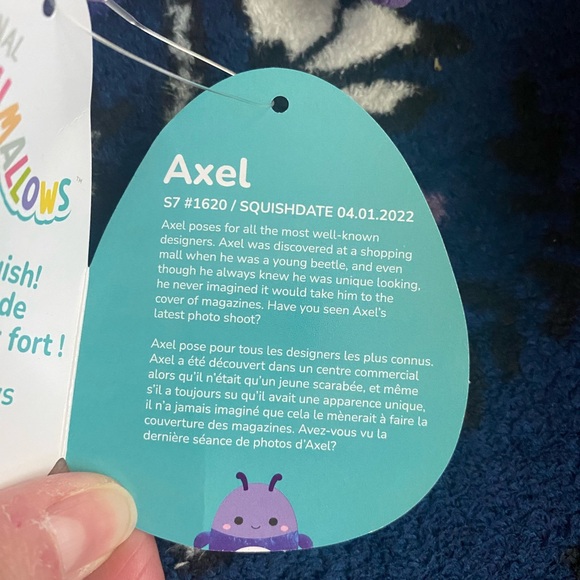 Axel Squishmallow beetle. NWT. 8 inch. - Picture 4 of 4